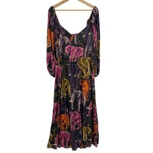 FARM Rio | Dresses | Farm Rio Ainika Sparkle Maxi Dress Size L | Poshmark